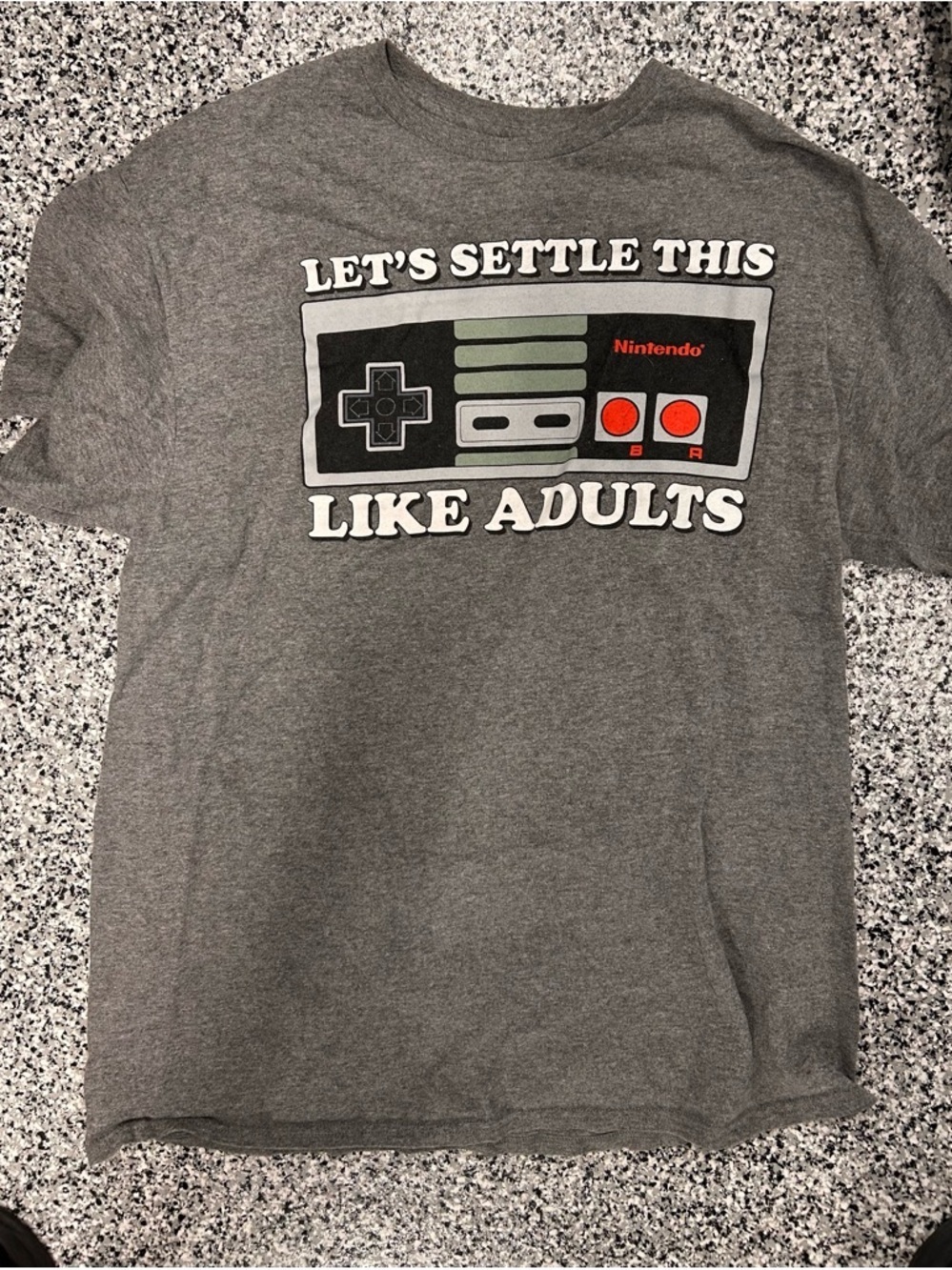 Size large Let’s settle this like adults gaming shirt
